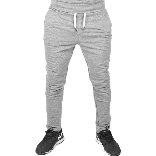 Men'S Solid Drawstring Pants Elastic Waist Tapered Joggers Slim Fit Stretch Sweatpants Sports Fitness Trousers Fashion Hippie Regular Fit Fall Winter Outdoor Casual Long Pants