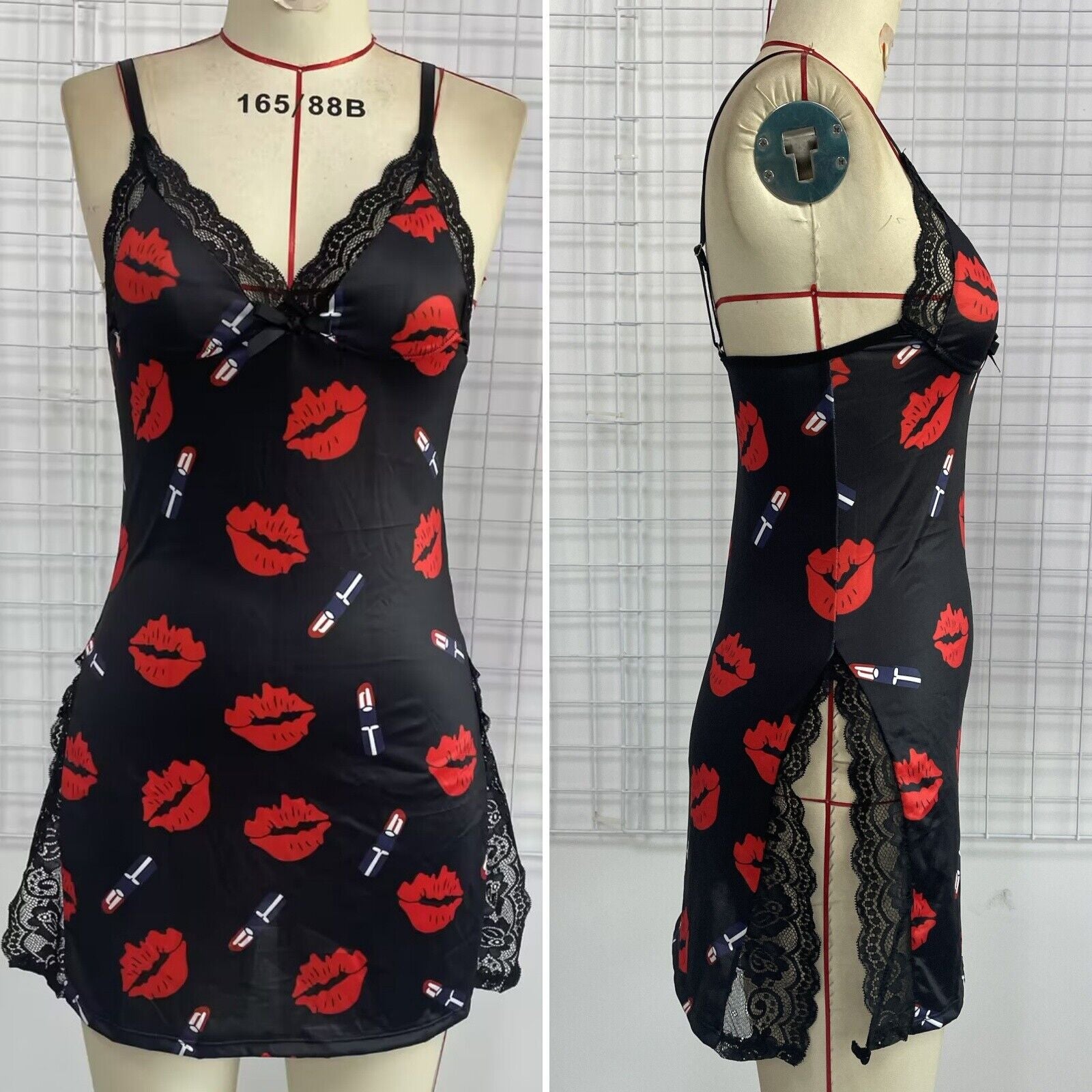 Women Sexy Lingerie Lace Cotton/Silk Dress Underwear Babydoll Nightwear Pajamas