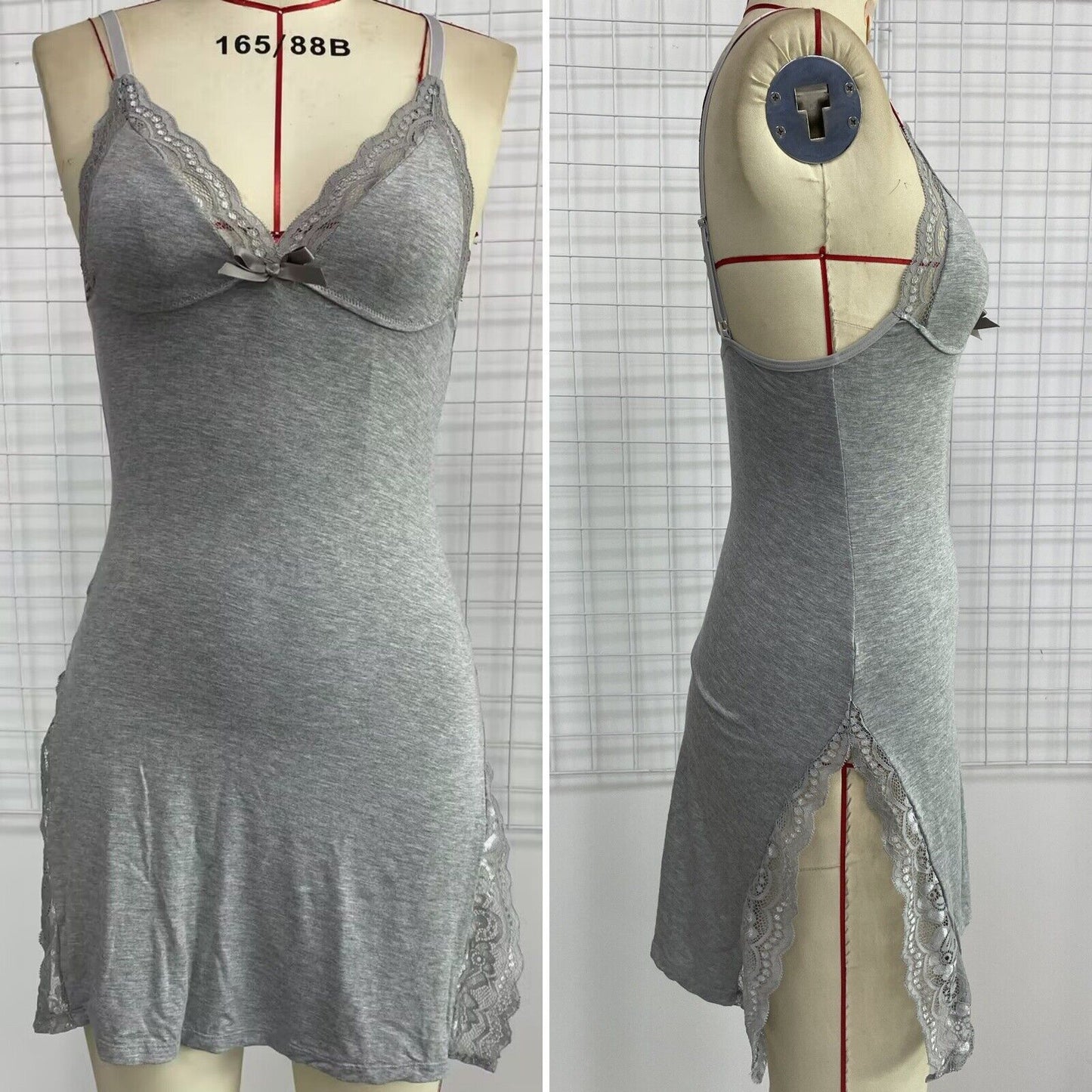Women Sexy Lingerie Lace Cotton/Silk Dress Underwear Babydoll Nightwear Pajamas